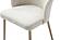 2107 White Dining Chair w/Golden Legs (Set of 4) by ESF