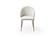 2107 White Dining Chair w/Golden Legs (Set of 4) by ESF