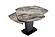 2417 Gray Taupe Marble Top Dining Table by ESF