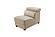 2786 Light Beige Thick Leather Sectional Sofa by ESF