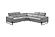 2787 Gray Leather Sectional Sofa w/2 Electric Recliners by ESF