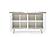 8010 White Ceramic Buffet Gloss Golden by ESF