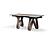 9086 Brown Dining Table w/2 16