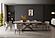 9368 Taupe Ceramic Dining Table w/2 16