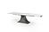 9437 White Ceramic Dining Table w/2 20