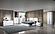 Athena Gloss White Lacquer Bedroom Set by ESF