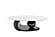 B440 White Coffee Table w/Black Base by ESF