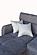 Candy Blue Sectional w/Bed and Storage - Left by ESF