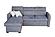 Candy Blue Sectional w/Bed and Storage - Left by ESF