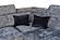 Daytona Grey Sectional w/Bed & Storage by ESF