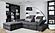 Estero Dark Gray Fabric Sectional by ESF