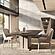 Fidia Aris Beige Dining Table w/17.7