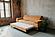 Garda Orange Fabric Sofa Bed by ESF