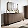 Hexagon Honey Matte Wood 3-Door Buffet by ESF