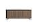 Hexagon Honey Matte Wood 3-Door Buffet by ESF