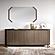 Hexagon Honey Matte Wood Mirror for Buffet by ESF