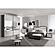 Ischia Black/White Wood Bedroom Set by ESF