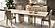 Luce Light Beige Dining Table w/Two 19.7