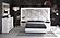 Majesty White Bedroom Set w/Light and Carmen Cases by ESF