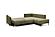 Marsylia Olive Fabric Sectional w/Bed & Storage by ESF