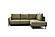 Marsylia Olive Fabric Sectional w/Bed & Storage by ESF