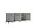 Mia Silver Grey 3-Door Buffet by ESF