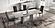 Mia Silver Grey Dining Table w/17.7