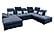 Opera Gray Fabric Sectional w/Bed & Storage by ESF