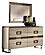 Poesia Beige Upholstered Bedroom Set w/Light by ESF