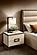 Poesia Beige Upholstered Bedroom Set w/Light by ESF