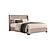 Silvia Beige High Gloss Bedroom Set by ESF