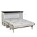 Elite Series Barn Cabinet Bed White with Black Top by CabinetBed