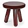 Joy Accent Table Deep Red Lacquer by Moe's Home Collection