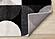 Eclipse Grey Black White Mid-Century Modern Design Rug by Kalora