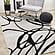 Eclipse Grey Black Drizzle Swirl Rug by Kalora
