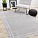 Ellington Grey Border Rug by Kalora