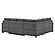 Serta&reg; Elliot Reversible Convertible Sectional Sofa in Charcoal by Lifestyle