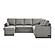 Serta&reg; Elliot Reversible Convertible Sectional Sofa in Light Gray by Lifestyle