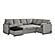 Serta&reg; Elliot Reversible Convertible Sectional Sofa in Light Gray by Lifestyle