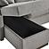 Serta&reg; Elliot Reversible Convertible Sectional Sofa in Light Gray by Lifestyle