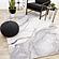 Emory Grey White Marble Design Rug by Kalora