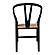 Ventana Dining Chair Black And Natural (Set of 2) by Moe's Home Collection