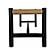 Hawthorn Bench Large Black by Moe's Home Collection