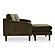 Quinn Sectional Cedar Green by Moe's Home Collection