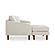 Quinn Sectional Oatmeal by Moe's Home Collection