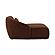 Amelia Left Arm Facing Chaise Chestnut by Moe's Home Collection