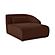 Amelia Right Arm Facing Chaise Chestnut by Moe's Home Collection