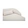 Amelia Right Arm Facing Chaise Warm White by Moe's Home Collection