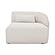 Amelia Right Arm Facing Chaise Warm White by Moe's Home Collection