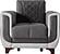 Berre Living Room Armchair, Gray by Furnia Furniture